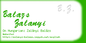 balazs zalanyi business card